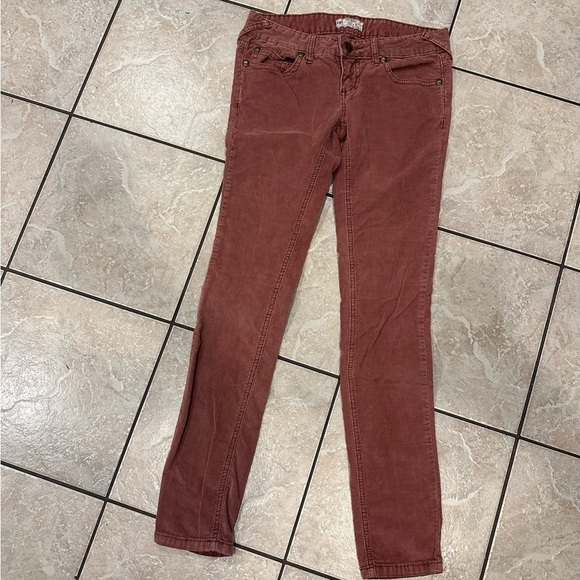 Free People Women's Pink Corduroy Jeans size 26 - Picture 1 of 6